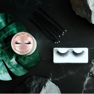 Name Beauty Lshes Drips Pink Gold Lashes Cleaner Classic Round Sticker