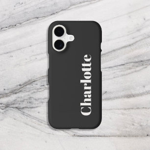 Name Black Bold Stylish Serif Minimal