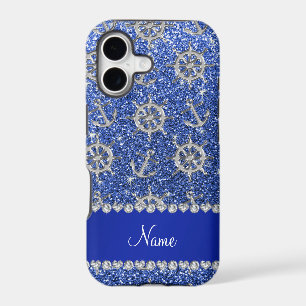 Name blue glitter silver anchors ships wheel