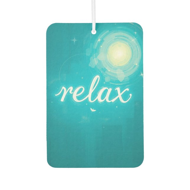 Name: Blue Relax Design Car Air Freshener (Front)
