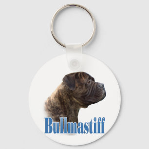 Name Brindle Bullmastiff Key Ring
