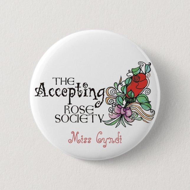 Name Button -The Accepting Rose Society (Front)