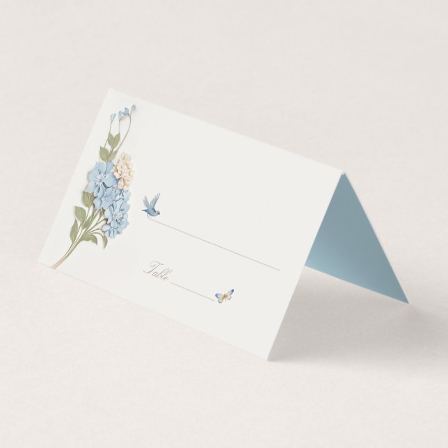 Name Cards Wedding Table Vintage (Front)