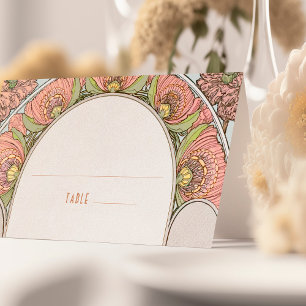 Name Cards Wedding Table Vintage Art Nouveau