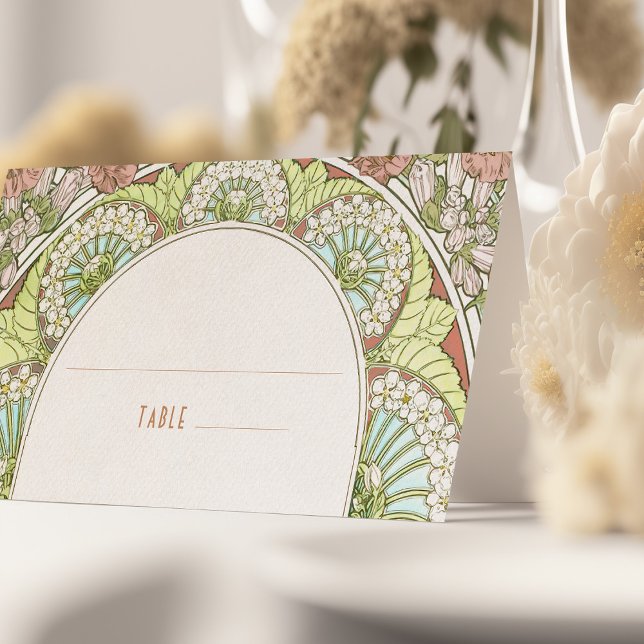 Name Cards Wedding Table Vintage Art Nouveau (Creator Uploaded)