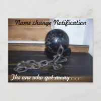 Name change Postcard