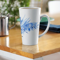 Name, Cobalt Blue Tropical Flowers & Leaves