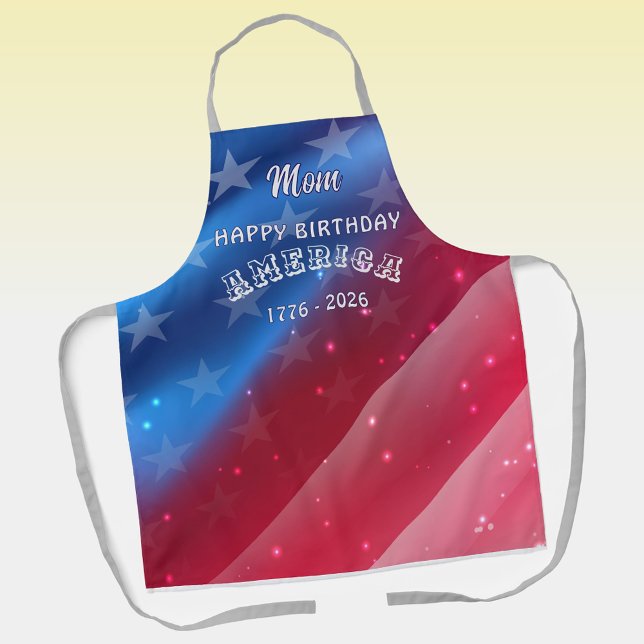 Name || Colorful Happy Birthday America Apron (Creator Uploaded)