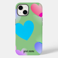 Name Colourful Gliding Hearts, Sage Green