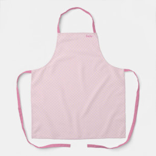 Name Custom Tartan Check (Pink)   Apron