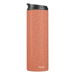 Name Customization Evening Make up Terra Cotta Thermal Tumbler