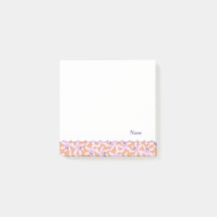 Name Customization Lily Salmon Pink Post-It Notes