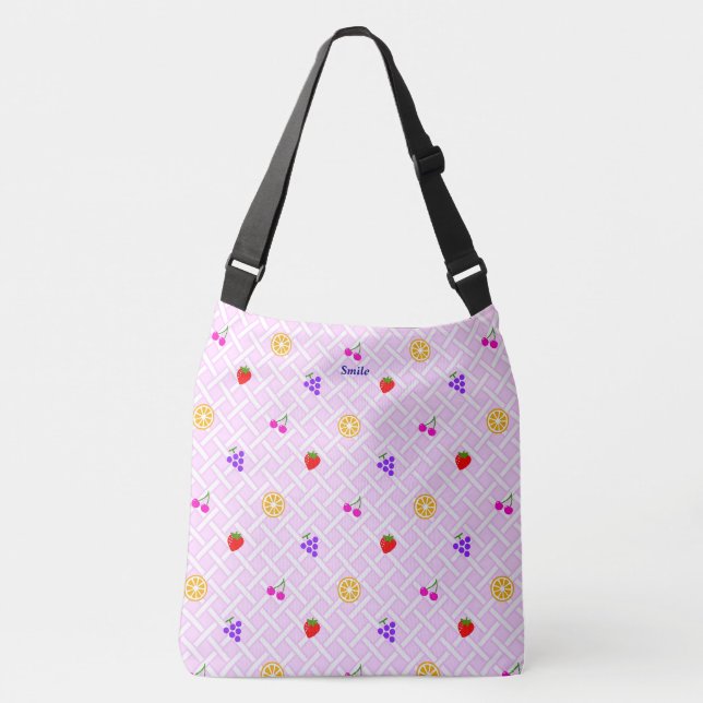 Name Customized Fruit Basket Crossbody Bag (Front)