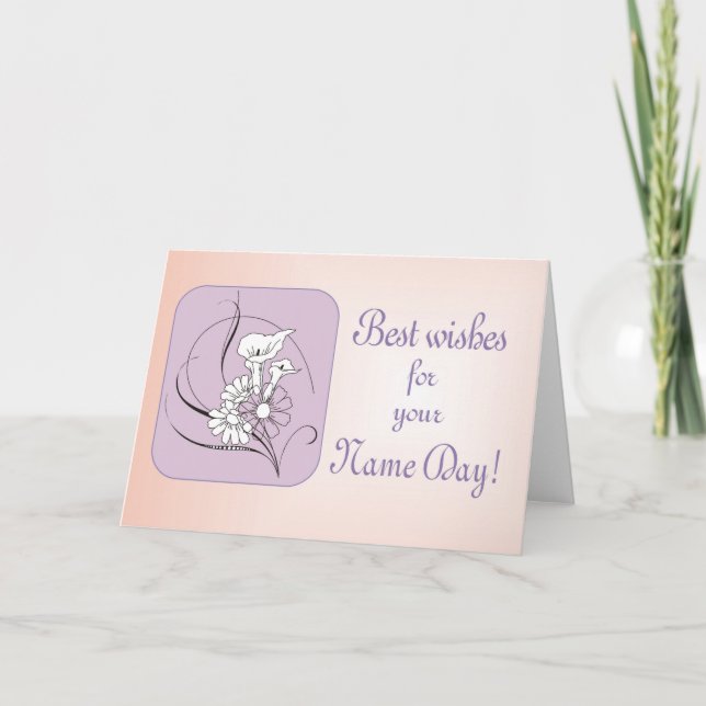 Name Day Best Wishes Card (Front)