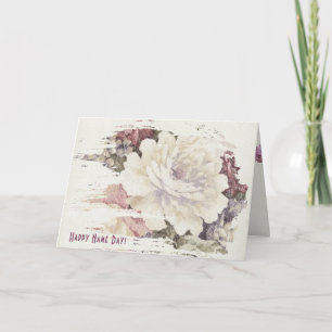 Name Day tapestry rose abstract framing Card
