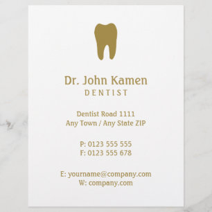 Name Dentist   Gold Info Flyer