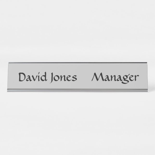 Name Desk Plate Desk Name Plate (Front)