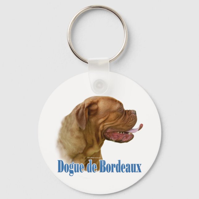 Name Dogue de Bordeaux  Key Ring (Front)