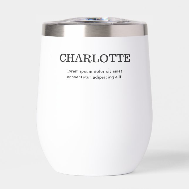 Name Elegant Minimal White (Front)