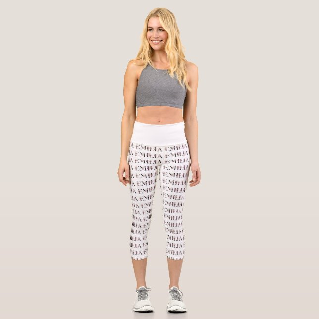Name Emilia Capri Leggings (Front)