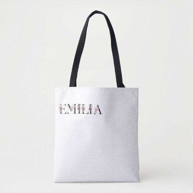 Name Emilia Tote Bag (Front)