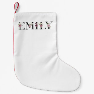 Name Emily Small Christmas Stocking