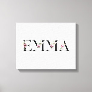 Name Emma Canvas Print