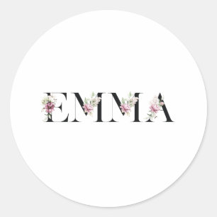 Name Emma Classic Round Sticker