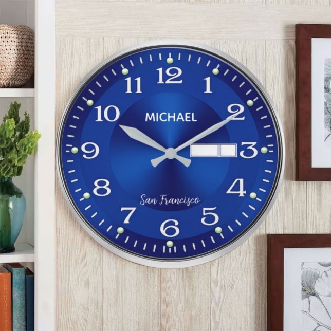 Name family elegant professional business initial  large clock (Creator Uploaded)