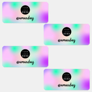 Name Fashion Shop Logo Holograph Abstract Labels