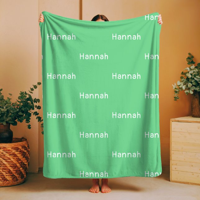 Name Fleece Blanket Baby Gender Neutral Nursery  (Creator Uploaded)