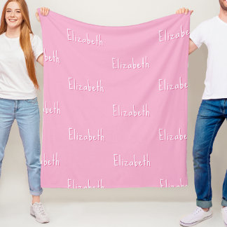 Name Fleece Blanket Personalised Custom Kids Gift