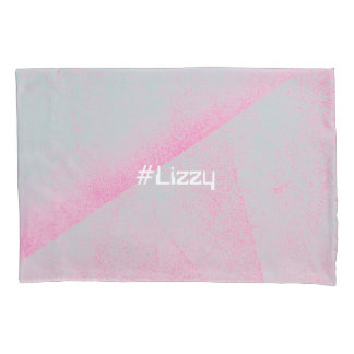 #Name Foam Roller Brush Stroke Pink Artistic Pillowcase