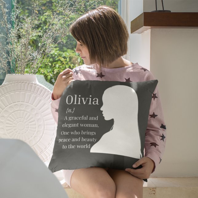 Name Form Essence Cushion (Minimal form and refined text create a thoughtful accent that reflects the essence of identity.)