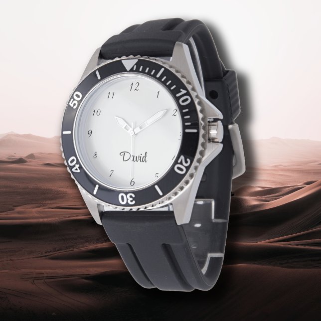 Name Girl Boy Women Men | Alabaster Elegant  Watch (Creator Uploaded)