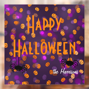 Name, Happy Halloween Pumpkins 12x12