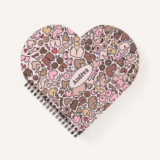 Name humour neutral breast pattern notebook