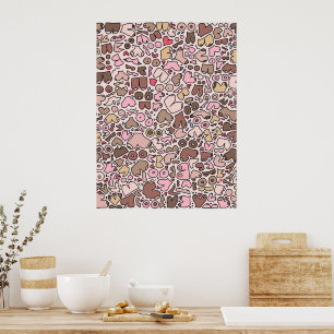 Name humour neutral breast pattern poster