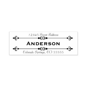 Name in Centre Return Address - Self-Inking Stamp
