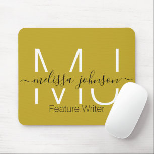 Name in letters occupation mouse pad