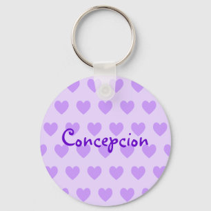 Name in Purple Key Ring