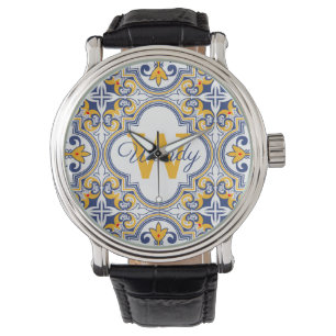 💙💛 Name + initial Azulejos  Watch