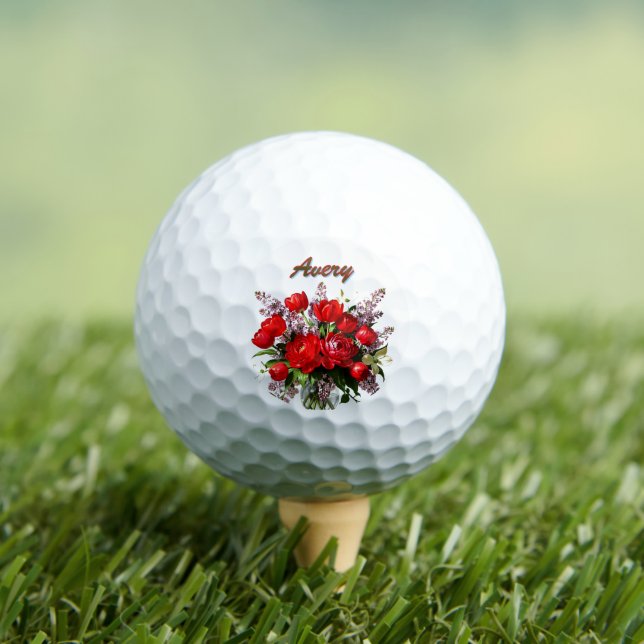 Name/ Initial Floral Golf Balls (Insitu Tee)