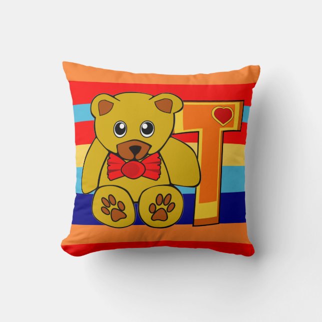 name initials,Personalised Cushions For Kids,. (Front)