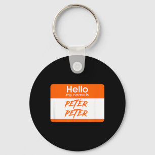 Name is Peter Peter Pumpkin Eater Funny Halloween Key Ring