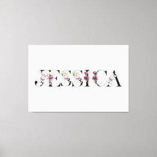 Name Jessica. Canvas Print