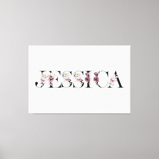 Name Jessica. Canvas Print (Front)