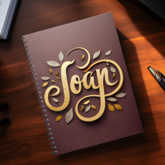 Name Joan Notebook