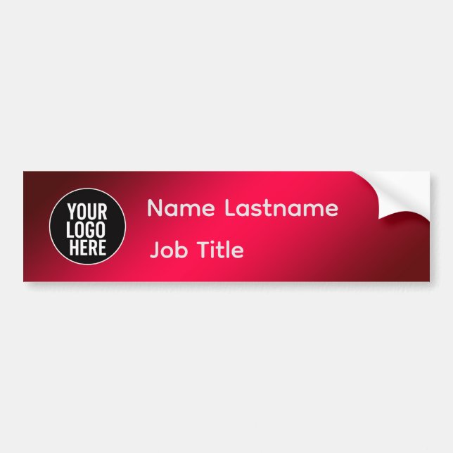 Name Job Title Sticker (Front)
