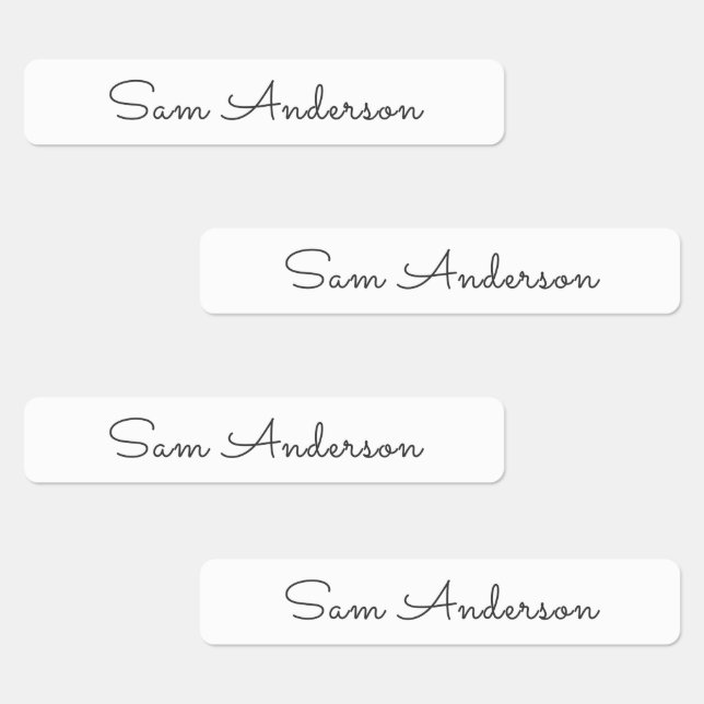 Name Labels for kids Back to School Cursive Script (Group)